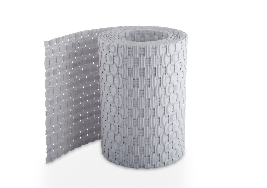 Rattan Sichtschutzstreifen WEIß 225 cm