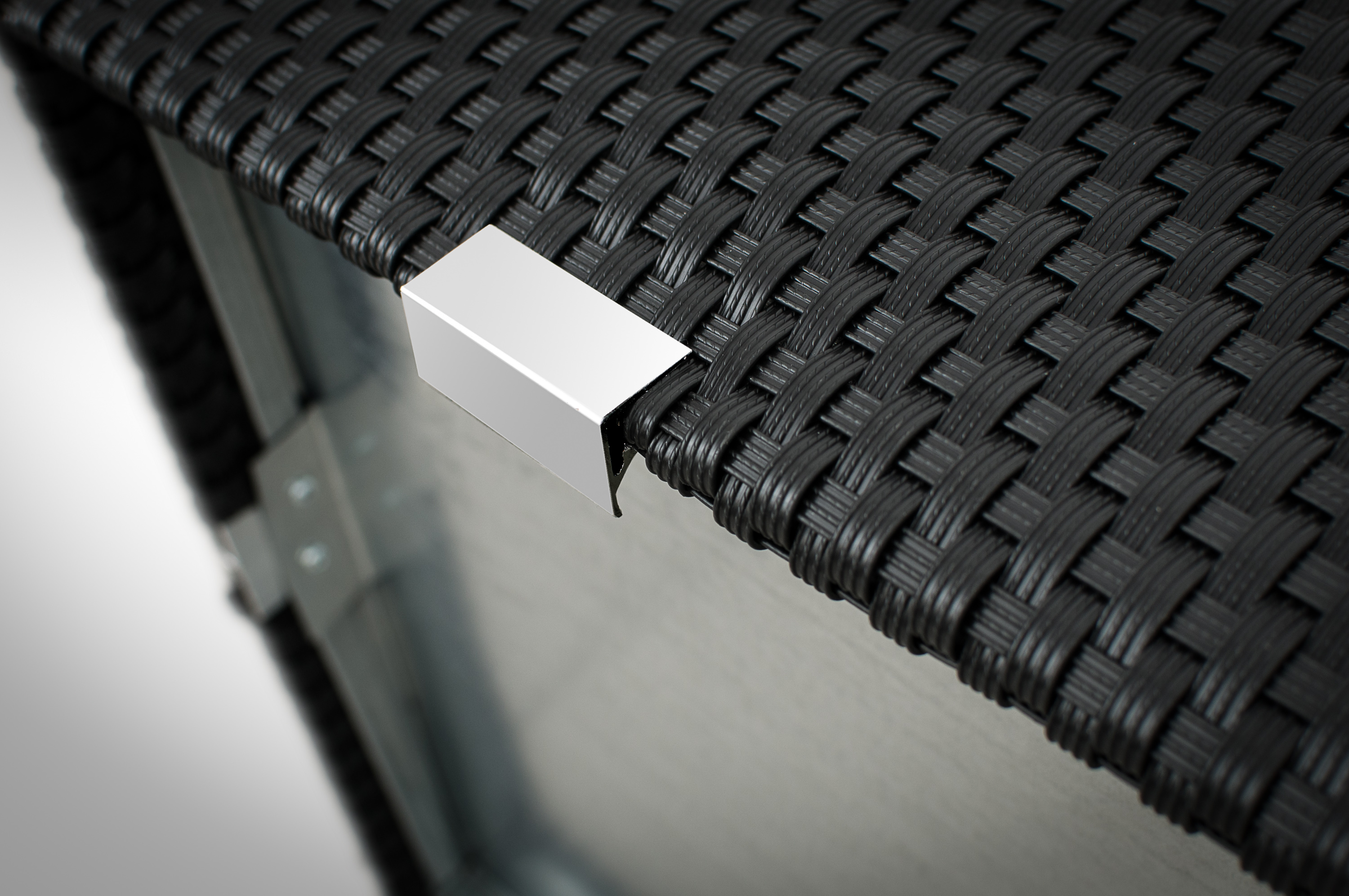 Rattan Pflanzkübel 46 x 46 x 46 cm