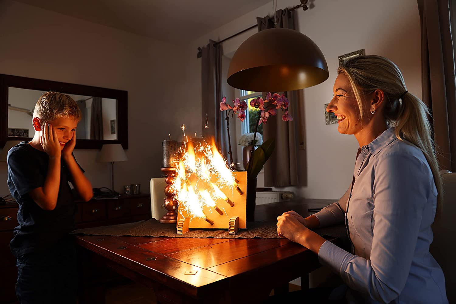 Lichter-Herz in Aktion