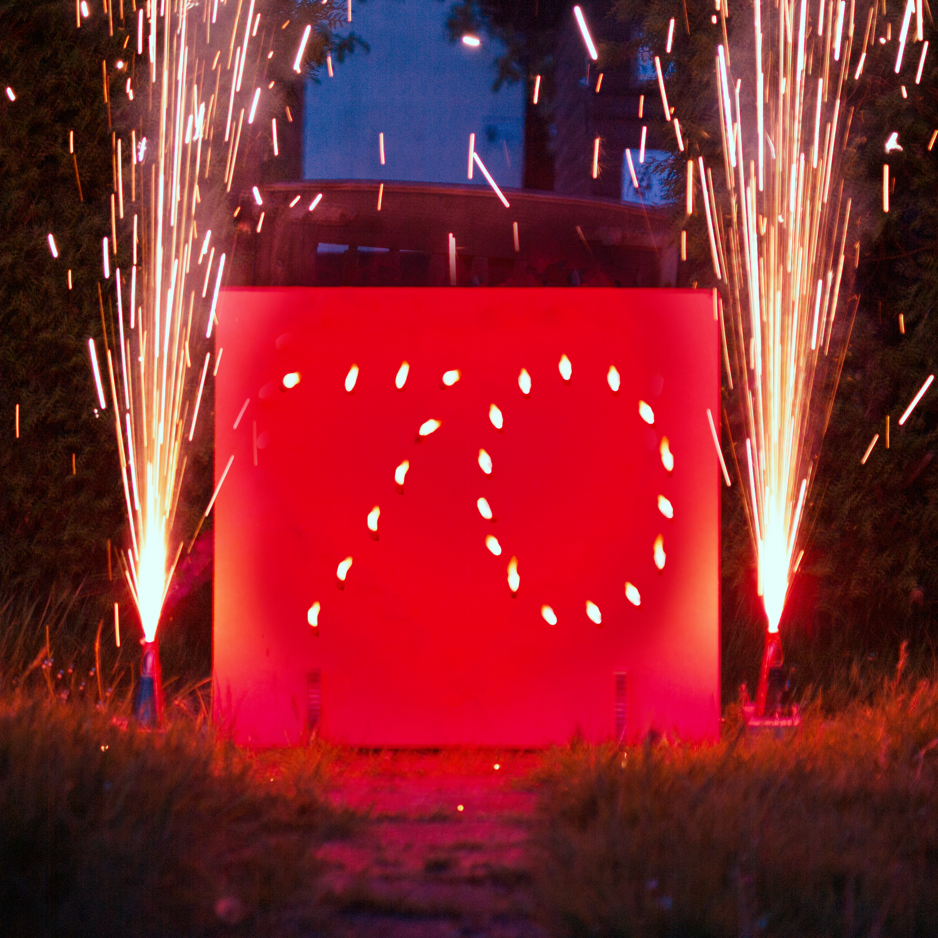 Brennende Zahl - Geburtstag 70