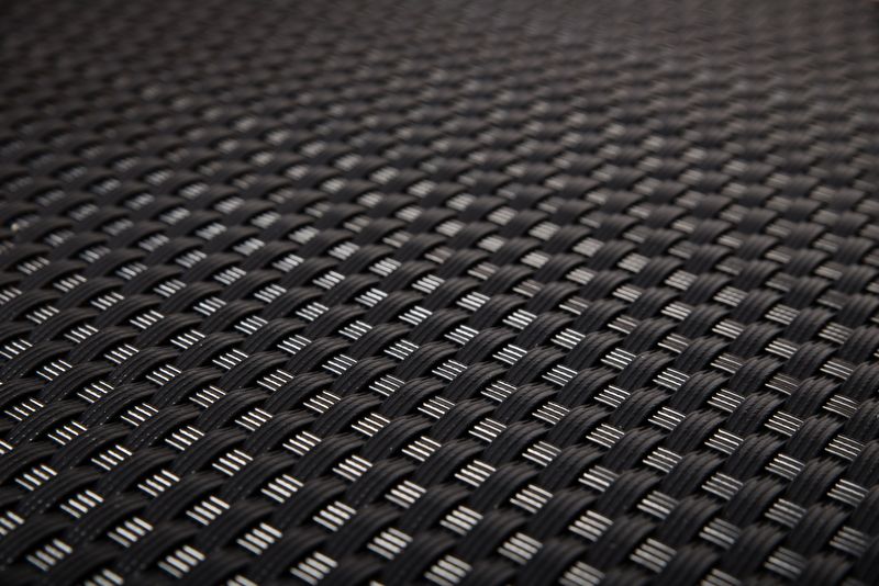 Rattan Pflanzkübel 46 x 46 x 46 cm Metall verstärkt