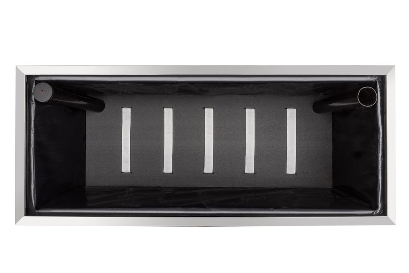 Blumenkasten mit Wasserspeicher 125x39x43 cm