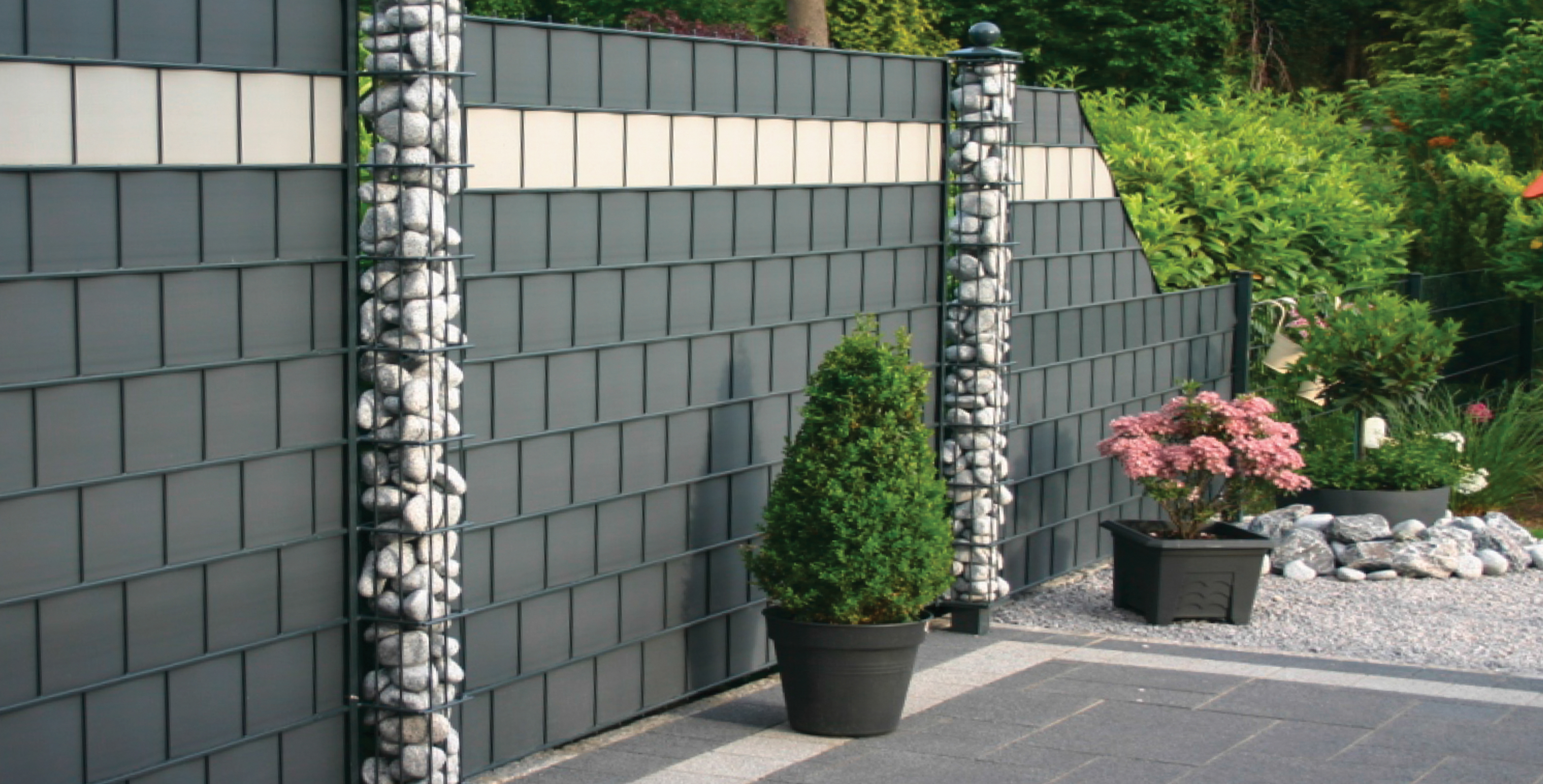 Hart PP Sichtschutzstreifen 26m für Doppelstabmatten Classic Line