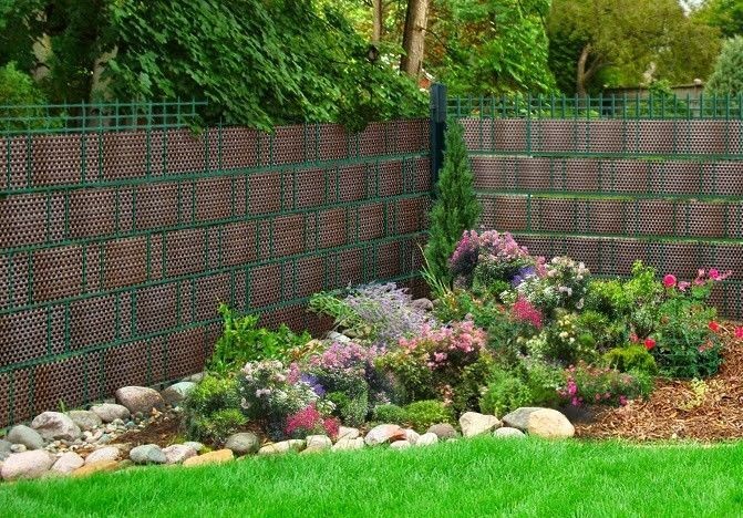 Rattan Sichtschutzstreifen DUNKELBRAUN 255 cm