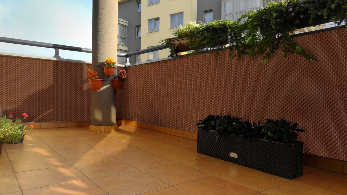 Sichtschutzmatte Rattan honigbraun, 90/100/110cm Breite bis 20m Länge