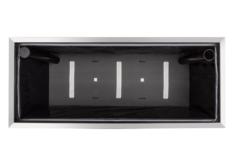 Blumenkasten mit Wasserspeicher 125x39x43 cm