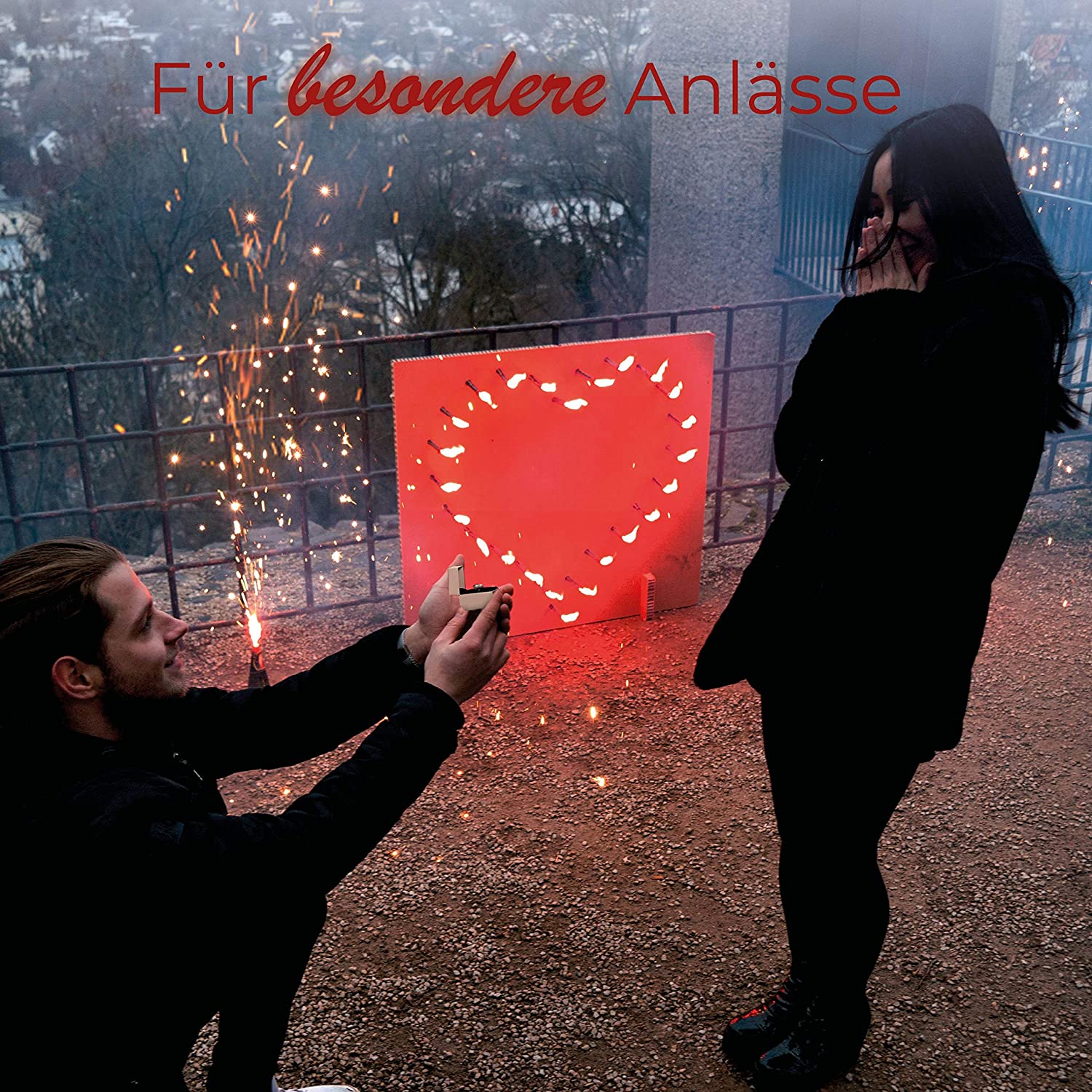 Brennedes Herz zur Hochzeit