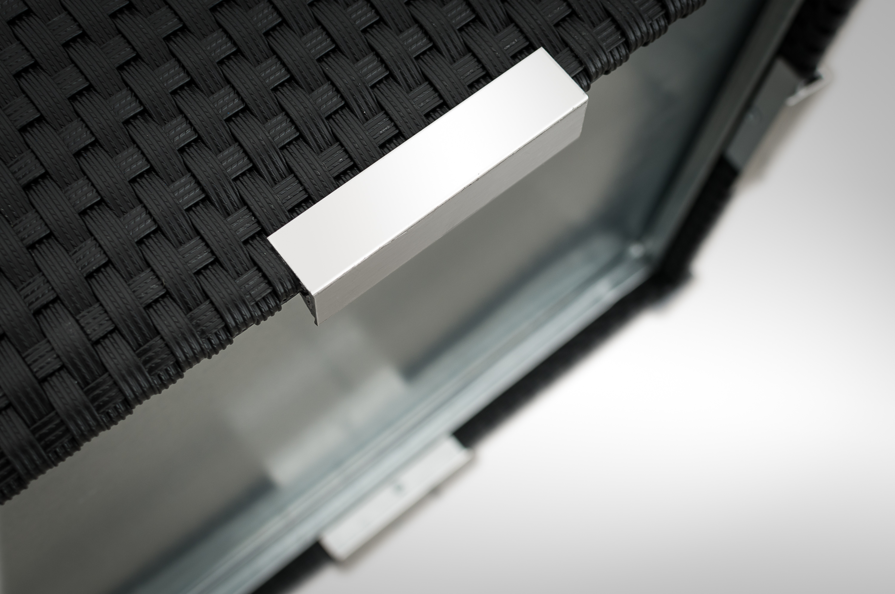 Rattan Pflanzkübel 46 x 46 x 46 cm