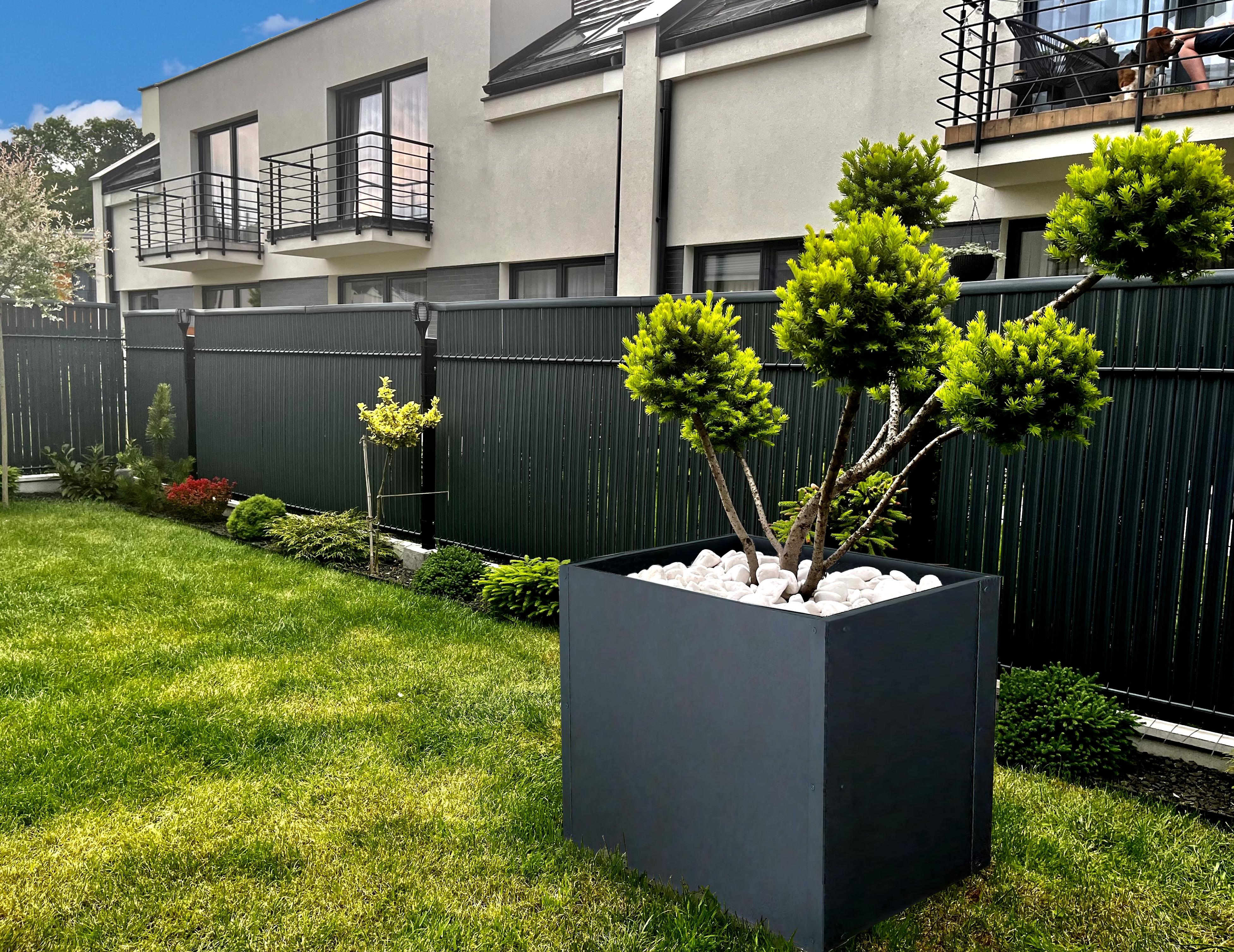 Metall Pflanzkasten mit Wärmeisolierung 100 x 100 x 70 cm