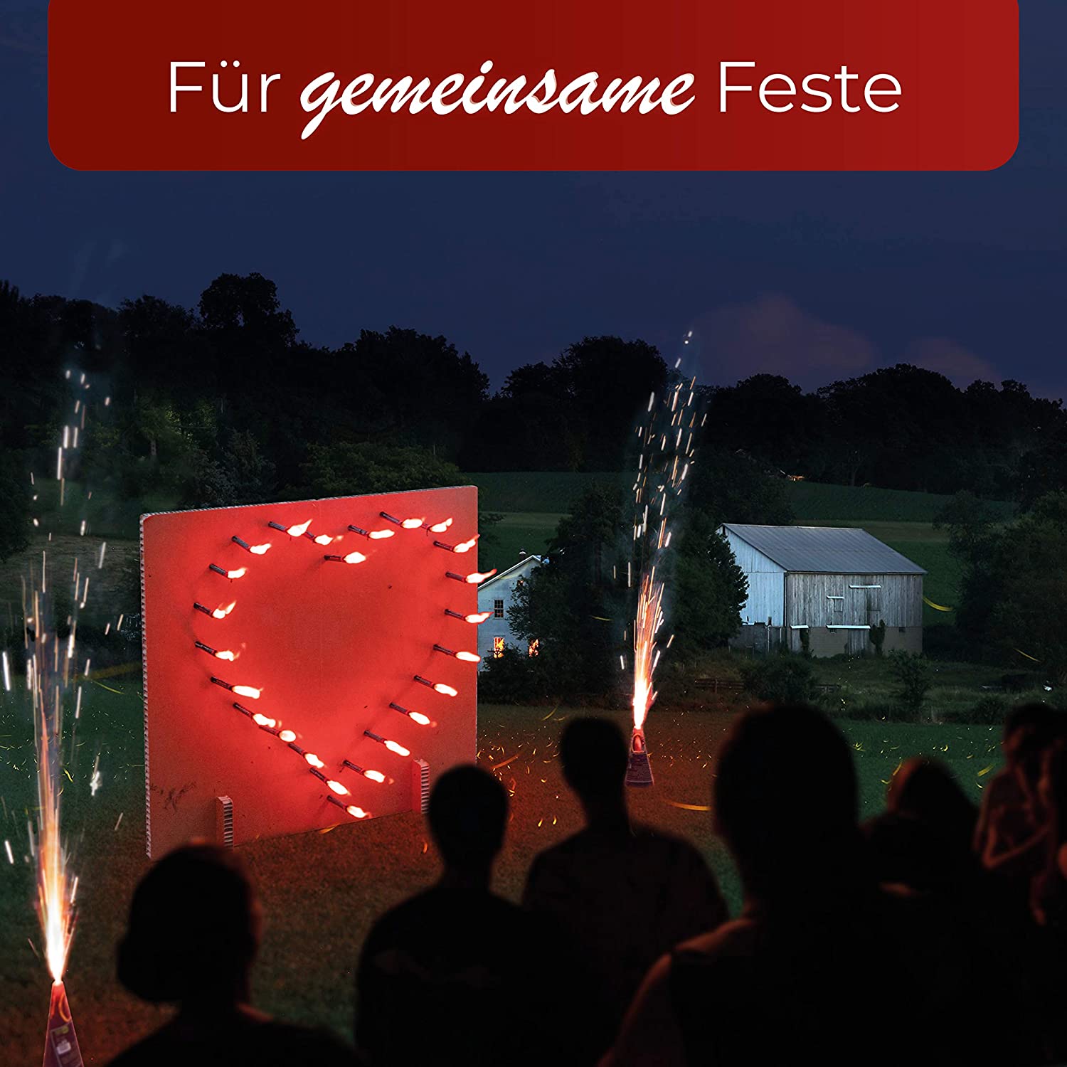 Herz feuerwerk