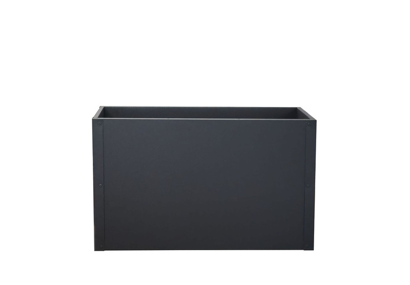 Metall Pflanzkasten mit Wärmeisolierung 110 x 36 x 70 cm
