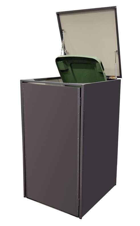 1er Mülltonnenbox 120L  Metall Feuerverzinkt
