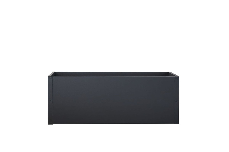 Metall Pflanzkasten mit Wärmeisolierung 180 x 50 x 50 cm