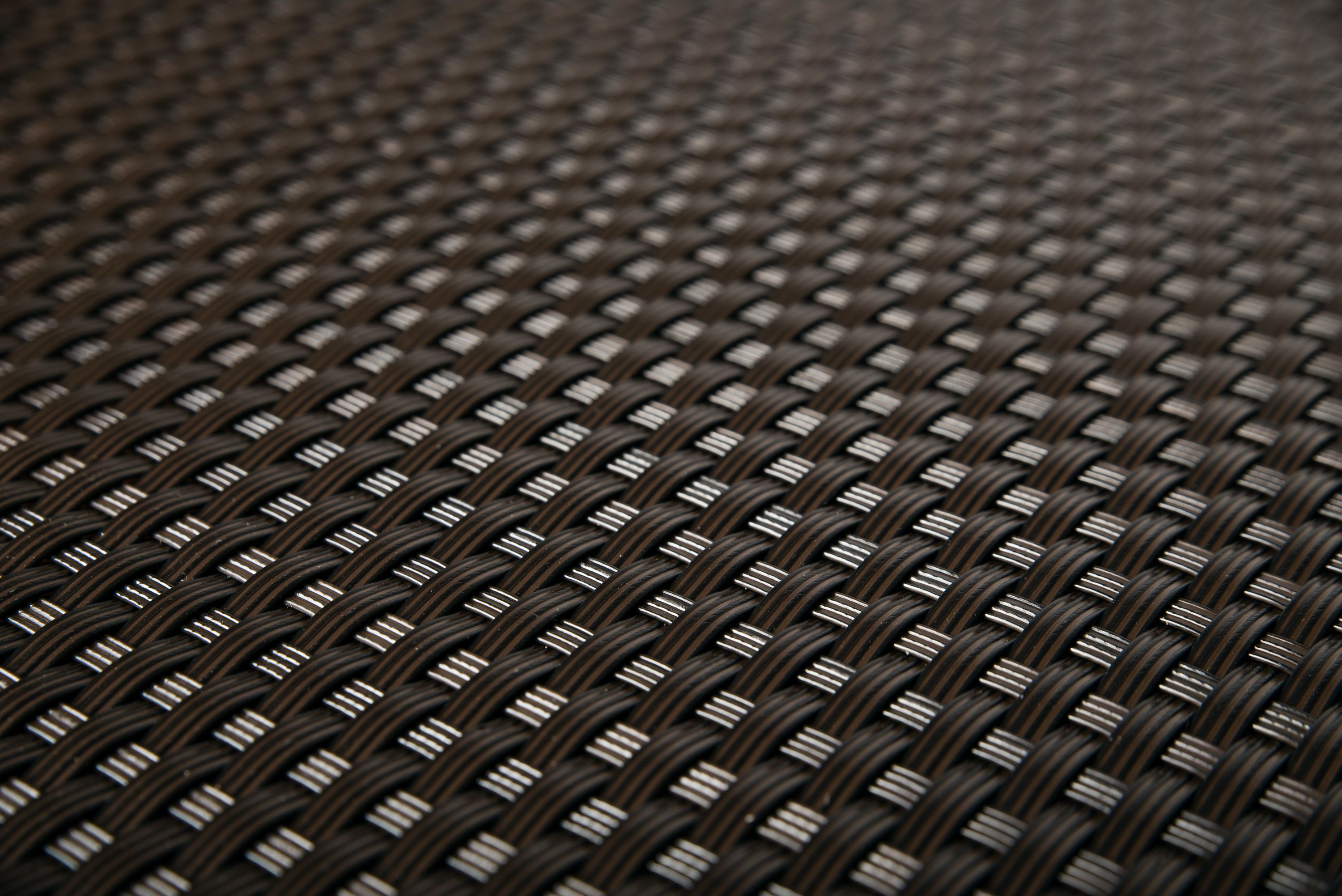 Rattan Sichtschutzstreifen DUNKELBRAUN 255 cm