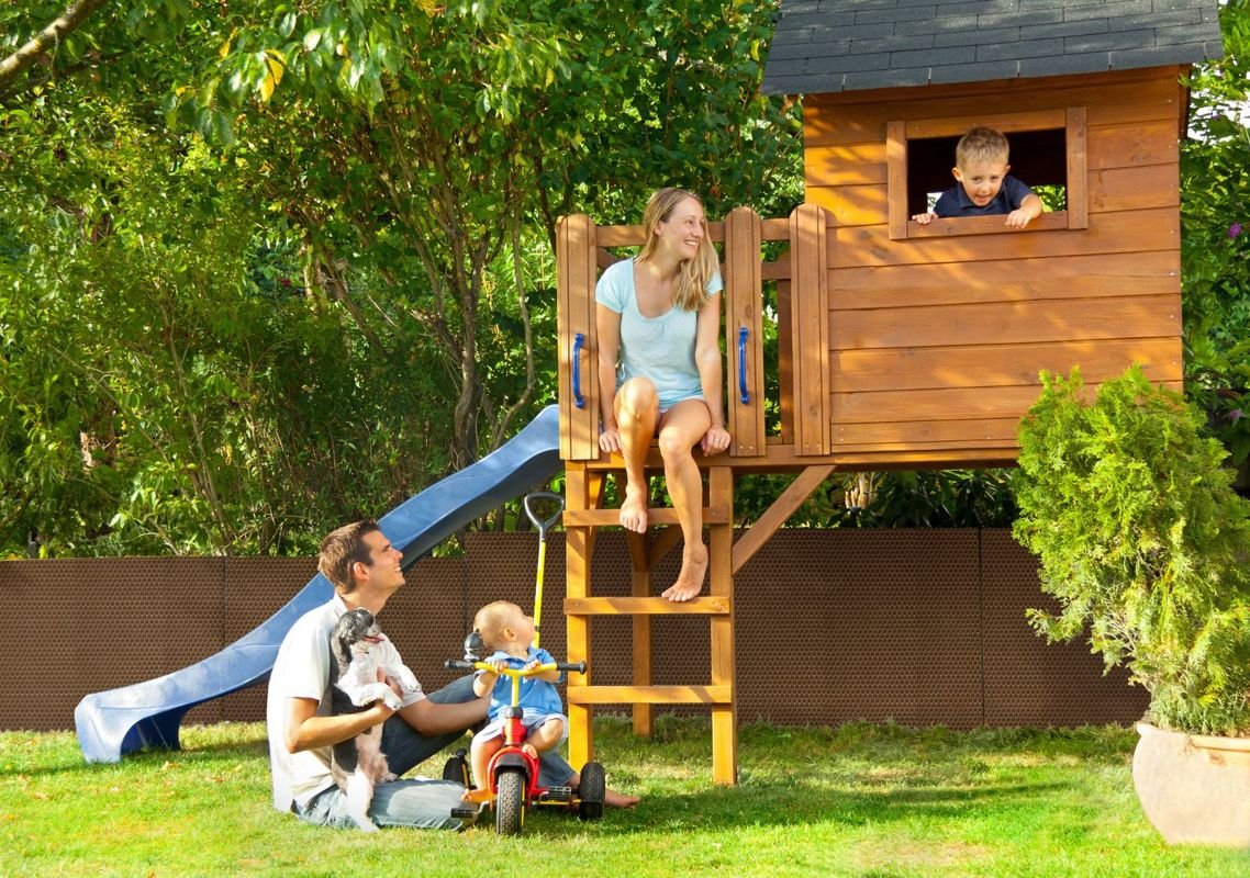 Sichtschutzmatte Rattan hellbraun, 90/100/110cm Breite bis 20m Länge